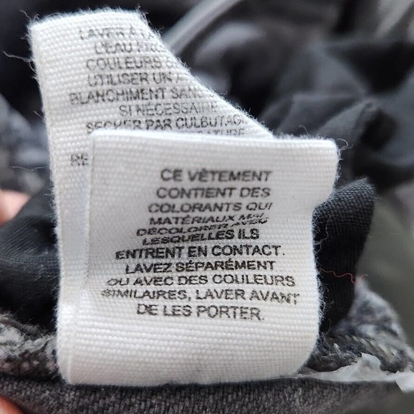 We The Free Girlfriend Jeans Embroidered Floral Cut Off Hem Cotton Blend Size 26 - Picture 14 of 16